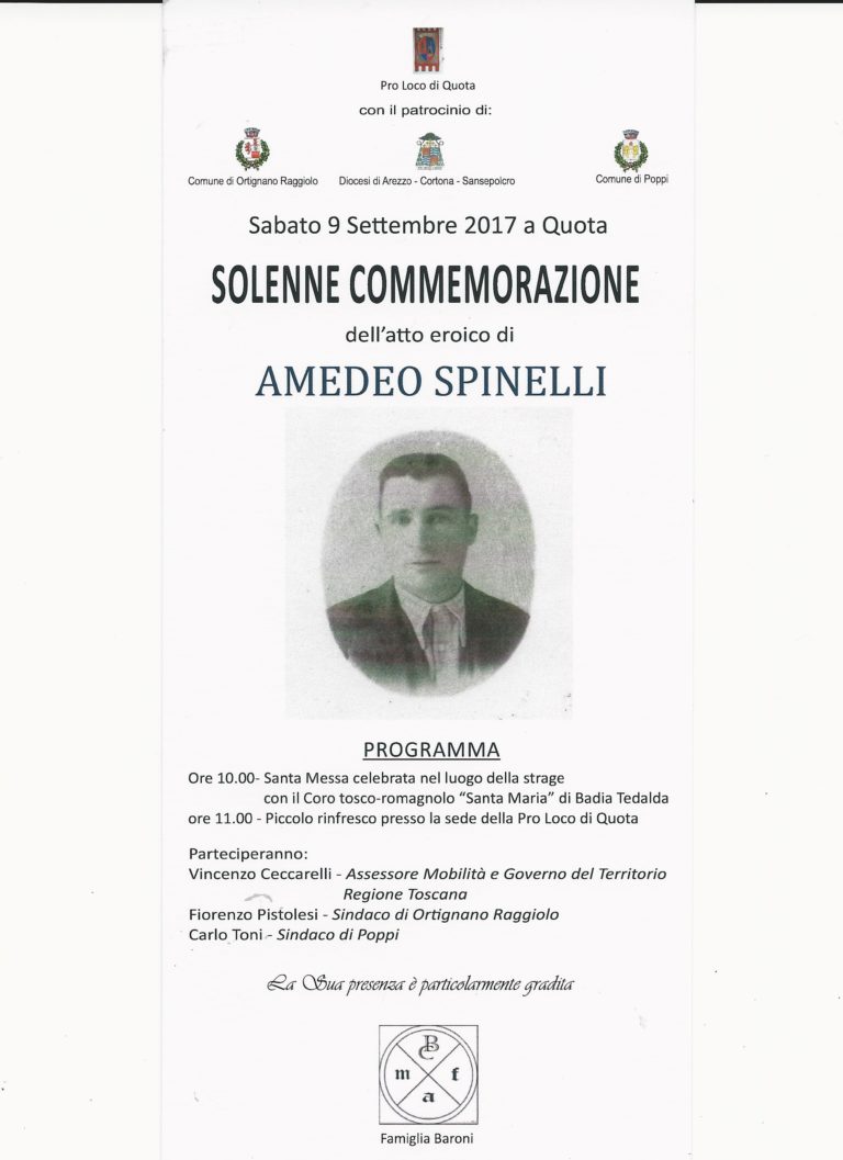 Amedeo Spinelli: il ricordo di un gesto eroico
