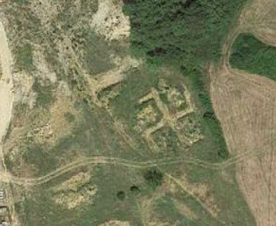 Google maps Casentino, una strana svastica (dall’alto) nei pressi di Farneta!