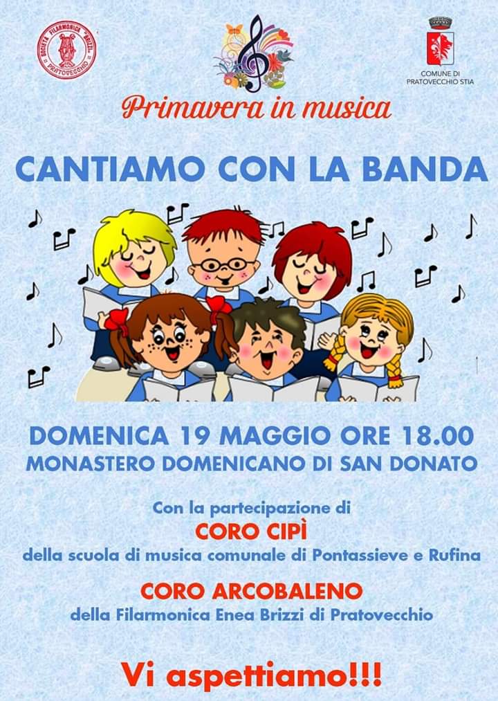 Il coro “Arcobaleno” dei piccoli di Pratovecchio, domenica in concerto al Monastero di S. Donato