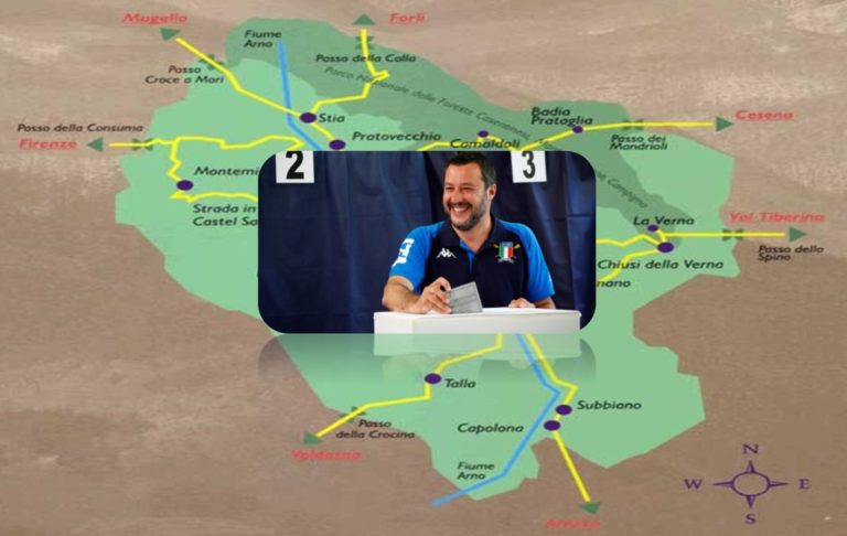 Europee, in Casentino vince Salvini ovunque! (tranne che a Montemignaio)