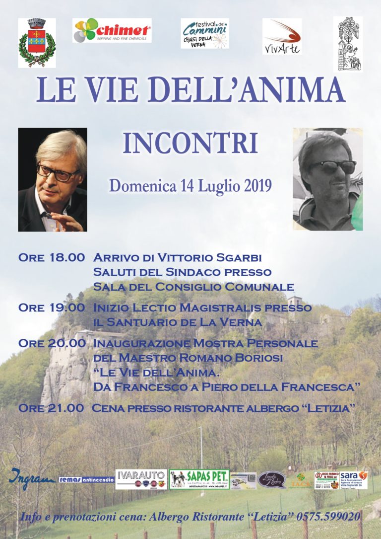 Domani Vittorio Sgarbi alla Verna, Enrico Lettig: «Una “lectio magistralis” da non perdere!»