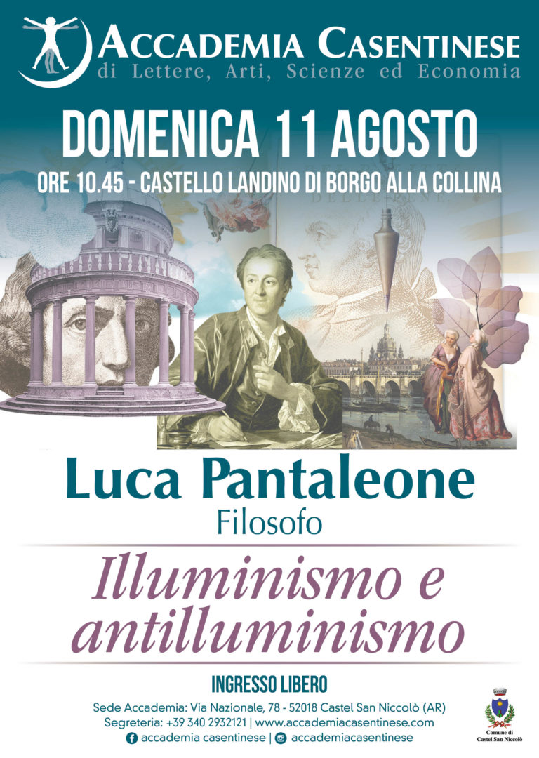 Al Castello Landino si parla di Illuminismo, con Luca Pantaleone