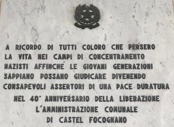 27 gennaio: Giornata della Memoria e segno della storia. Le celebrazioni a Castel Focognano