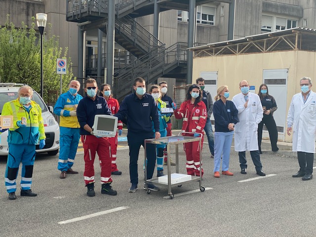 La Protezione Civile di Bibbiena porta altro materiale all’ospedale del Casentino