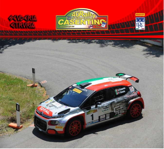 Andrea Crugnola vince il rally della ripartenza, suo il 40° Rally Internazionale del Casentino