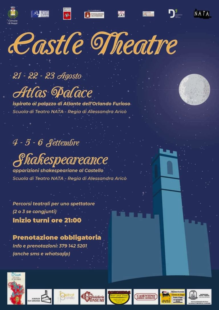 CASTLE THEATRE: spettacoli itineranti al Castello di Poppi