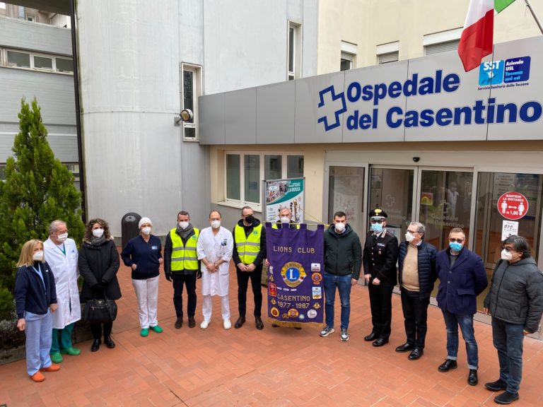 Il Lions Club Casentino dona altre attrezzature all’Ospedale di Bibbiena