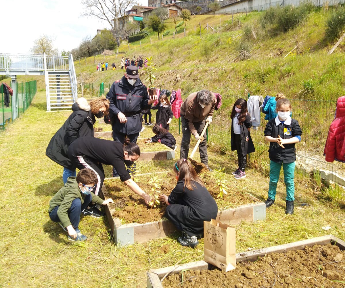 Giornata mondiale della Terra: i Carabinieri per la Biodiversità piantano un “bosco diffuso” con gli studenti