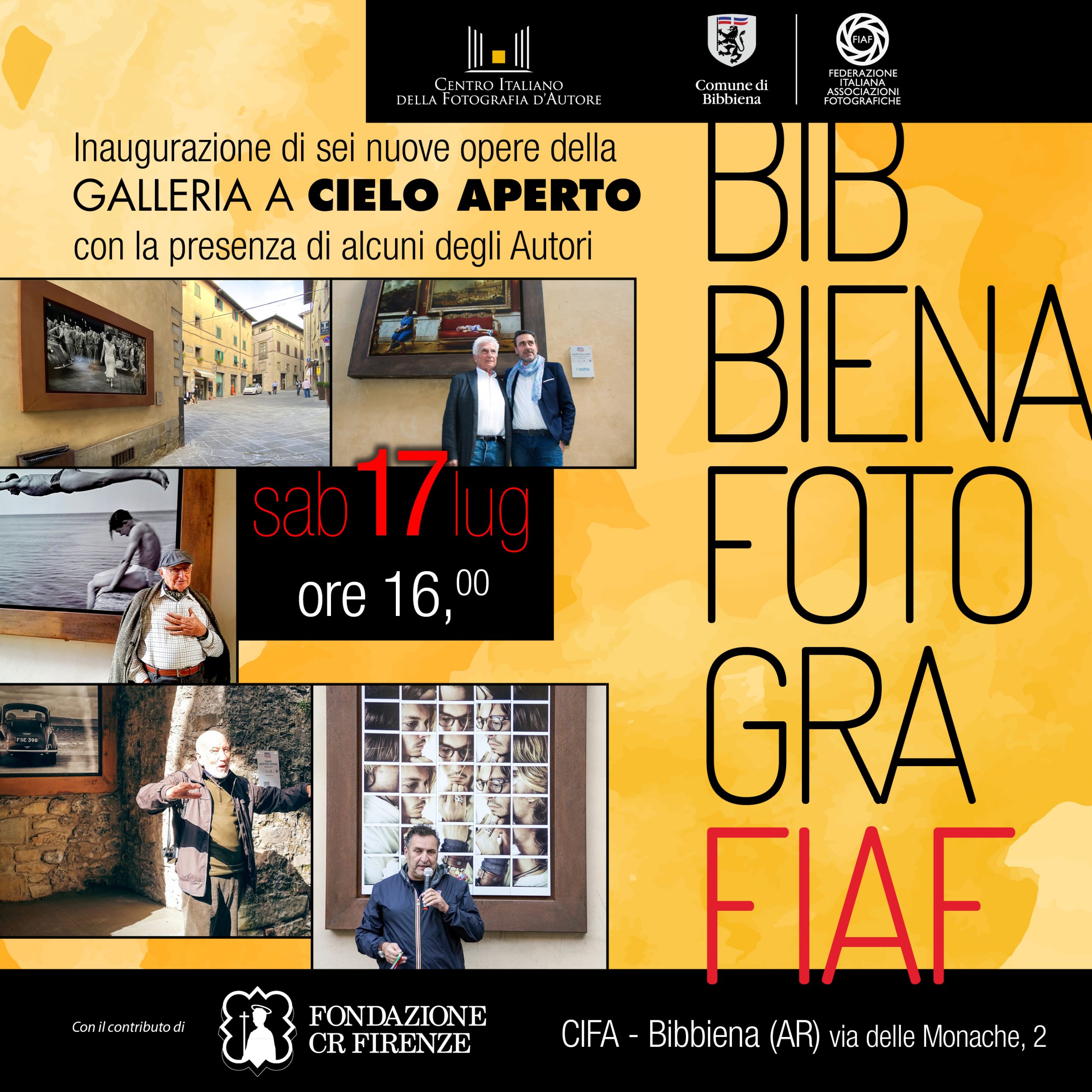 La FIAF inaugura a Bibbiena sei nuove opere della Galleria Permanente a Cielo Aperto