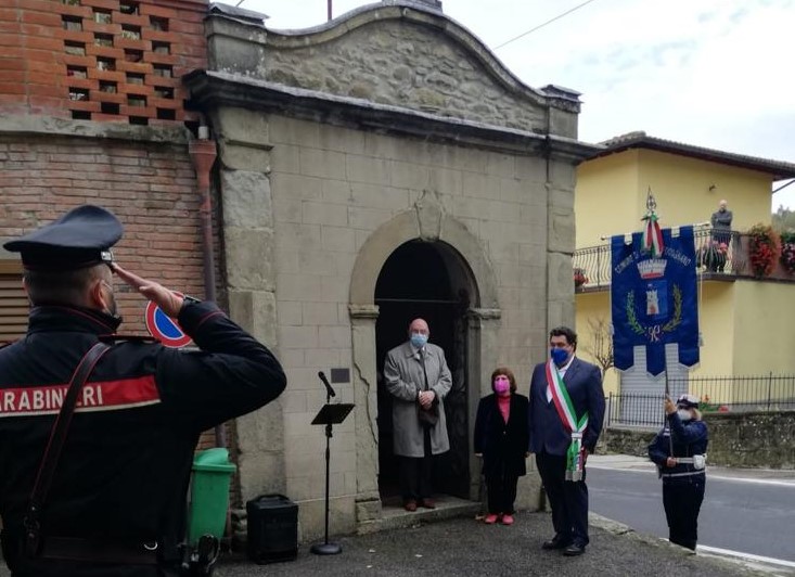 Castel Focognano celebra la Giornata dell’Unità Nazionale e delle Forze Armate con una cerimonia nella frazione di Salutio