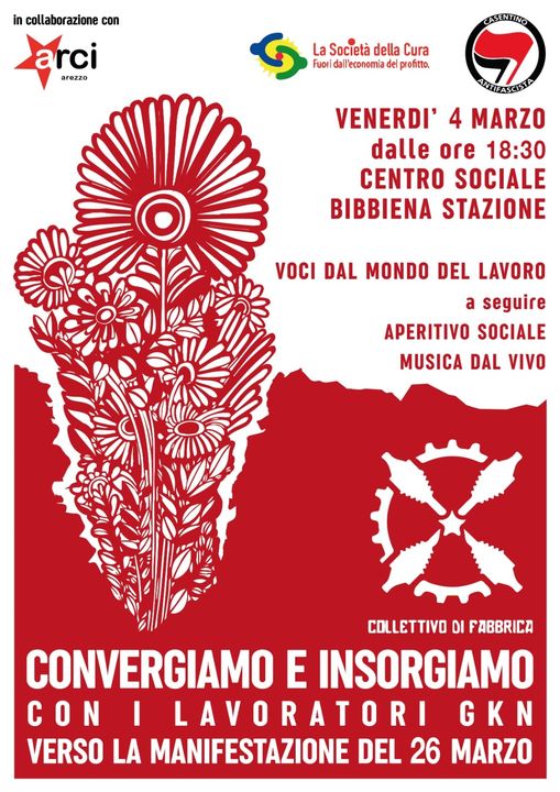 “Convergiamo e insorgiamo”: un evento organizzato da Casentino Antifascista