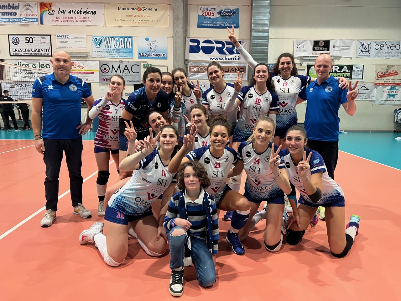 Volley, 7ª vittoria consecutiva per la Omac Active: Pratovecchio Stia in festa