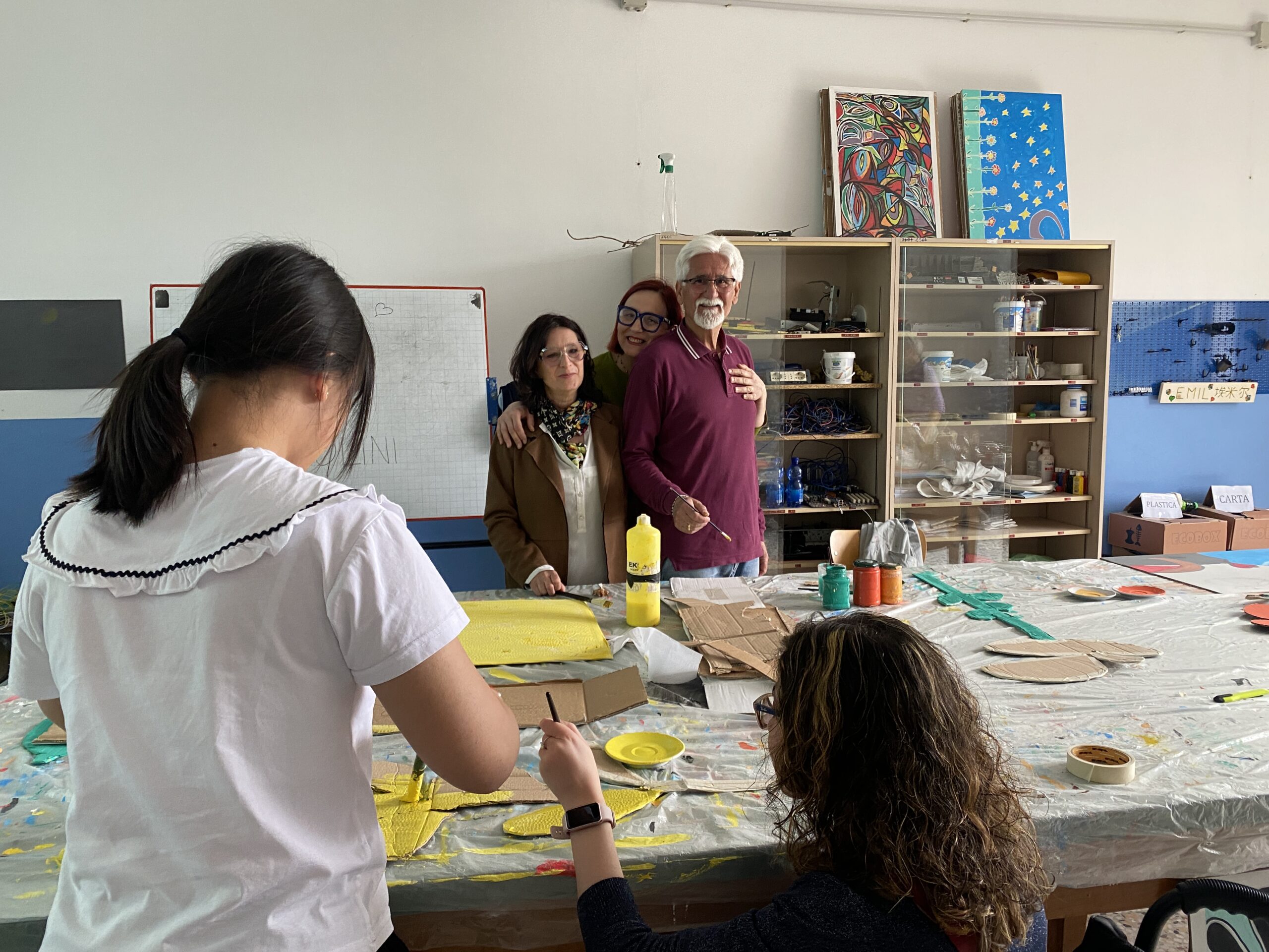 All’Isis Fermi di Bibbiena la “Bottega dell’Arte”: un laboratorio di pittura per studenti con disabilità e una mostra